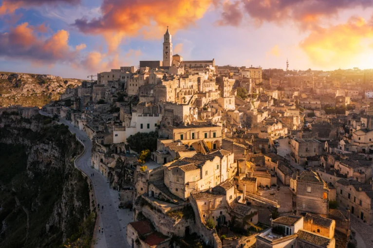 Matera al tramonto